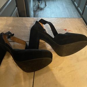 American rag platform heels.